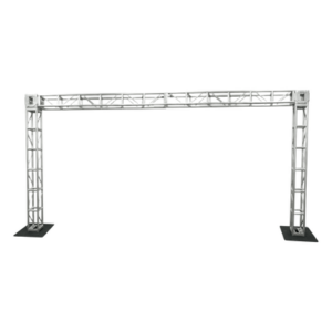 SHINESTAGE SH-TRUSS-2.44X4.88 – Truss de aluminio / 2.44 x 4.88 m (8 x 16 ft) / 40 x 40 cm / Carga pesada / DIN 1999-1-1