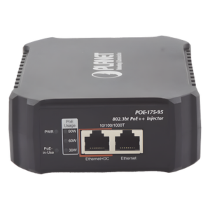 PLANET POE-175-95 – Inyector PoE / 802.3bt 95W / Gigabit / Fuente interna / Alcance 100m (328 pies)