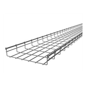 CHAROFIL CH-66-350EZ – Charola Tipo Malla / 66x350 mm / Electro Zinc 15-20 μm / 368 Cables Cat6 / 3 m (9.84 ft)