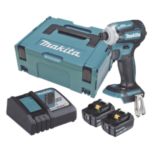 MAKITA DTD-171-RTJ – Atornillador de Impacto / 18 Vcc / 3,800 RPM / 180 N·m / 116 mm / 2 Baterías 5Ah Li-Ion / 4 Modos Operación