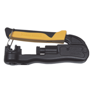 KLEIN TOOLS VDV211-063 – Pinza Ponchadora / Cables RG58, RG59, RG62, RG6/6Q, RG7, RG11 / Conectores F, BNC, RCA / Fundición de Zinc