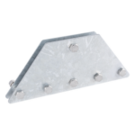 SYSCOM TOWERS SP202050G6R – Placas Igualadoras de Retenida / 6 Retenidas / Acero Galvanizado por Inmersión / Kit con Tornillería y Separadores