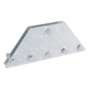 SYSCOM TOWERS SP202050G6R – Placas Igualadoras de Retenida / 6 Retenidas / Acero Galvanizado por Inmersión / Kit con Tornillería y Separadores