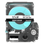 PANDUIT S000X150VAM – Casete de Etiquetas Autolaminadas / 25.4 mm (1 Pulgada) de Ancho / 7.9 m (26 Pies) de Largo / Para Cables Cat. 5e/6 / Color Blanco