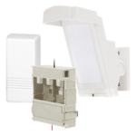 OPTEX HX40-RAM-WH – Detector de Movimiento PIR / 100% Exterior / Inalámbrico / Cobertura 12 m (39.4 ft) a 85° / Montaje 2.5 m - 3 m (8.2 ft - 9.8 ft) / Antimascota / Transmisor Honeywell 5816 Incluido