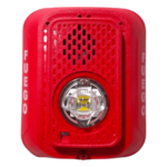SYSTEM SENSOR P2RLEDSP – Sirena con Estroboscopio LED / 2 Hilos / Montaje en Pared / Candela Seleccionable 15-185 cd / Marcaje FUEGO / Compatible SpectrAlert