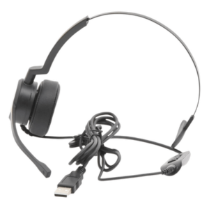 EPCOM PROAUDIO PROA-HS10USB – Auriculares USB / Mono / Audio HD / Micrófono Cardioide con Cancelación de Ruido / Diadema Ajustable / 58 g