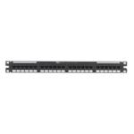 PANDUIT NK5EPPG24Y – Panel de Parcheo Punchdown / Cat 5e / 24 Puertos / 1UR / Plano / T568A-B