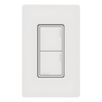 LUTRON RADIORA 3 RRSTW2BSW – Teclado de Escenas / 2 Botones Programables / Barra Luminosa Localizadora / Control de Luces, Cortinas y Audio / Acabado Nieve Satinado