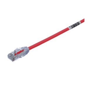 PANDUIT UTP28X15RD – Cable de Parcheo UTP / Cat6A / 28AWG Diámetro Reducido / CM-LSZH / 4.57 m (15 ft) / Rojo