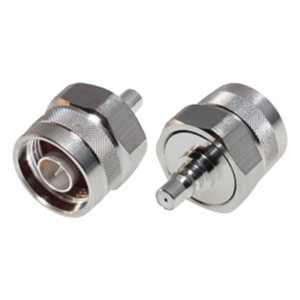 RF INDUSTRIES,LTD RQA-5478 – Adaptador RF de Bajo PIM / N Macho a QMA Hembra / 0-6 GHz / 50 Ohm / VSWR ≤1.25 / Bronce Blanco y Oro