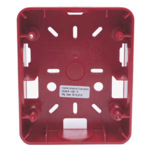 HOCHIKI HSB-R – Caja de Montaje Superficial / 5.57' x 4.55' x 1.47' / Plástico Duradero / UL 464, UL 1971, NFPA 72