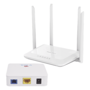RUIJIE KIT1-VPON-MESH – Kit ONU Bridge Dual GPON/EPON / Router Home Mesh Wi-Fi 5 / 1167 Mbps / 4 Antenas 5 dBi / Cobertura Extendida