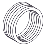 RAWELT RBA-3825-UR – Reducción Bushing / Aluminio / 1 1/2" a 1" / Recubrimiento Uretano Púrpura 2 mil / Conduit Rígido e IMC / Clase I, II y III