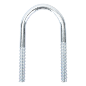 CHAROFIL CH-ABR-U-12 – Abrazadera Tipo U / 1/2 Pulgada / Acabado Electro Zinc / Acero Tratado / Sin Tuercas Ni Arandelas