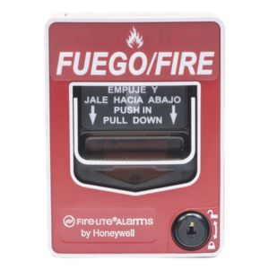 FIRE-LITE WBG12LXSP – Estación Manual de Incendio Inalámbrica / Direccionable / Doble Acción / Bilingüe Español-Inglés / Red Mesh Swift