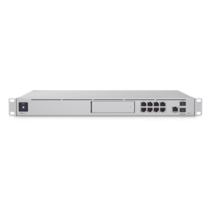 UBIQUITI UDM-SE – Gateway Cloud 10G / Rack 1U / Dual WAN 10G SFP+ y 2.5G RJ45 / Switch PoE 8 Puertos / PoE+ 180W / IDS/IPS 3.5 Gbps / SSD 128 GB / Pantalla Táctil 1.3'