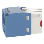 PANDUIT CJ5E88TGBU – Jack RJ45 / Categoría 5e / Terminación sin herramienta / 22-24 AWG / 100W PoE / Azul