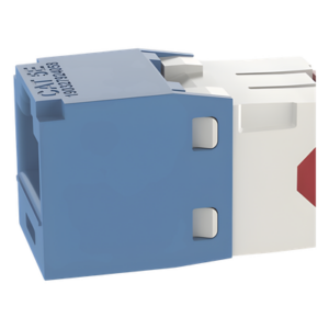 PANDUIT CJ5E88TGBU – Jack RJ45 / Categoría 5e / Terminación sin herramienta / 22-24 AWG / 100W PoE / Azul