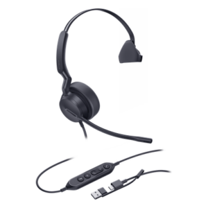 YEALINK UH42-MONO-TEAMS-USB-C/A – Auricular USB Profesional / Mono / Cancelación de Ruido IA / Altavoz 35 mm / Certificado Microsoft Teams / USB-C/A