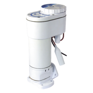 JABSCO 29200-0120 – Bomba para Sanitario / Conversión Manual a Eléctrico 12 Vcd / Macerador Acero Inoxidable / Autocebante 0.6 m (2 pies)