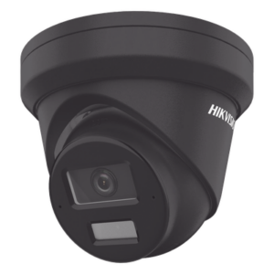 HIKVISION DS-2CD2343G2-LI2U(BLACK) – Cámara Turret IP / 4 Megapixel / Dual Light 30 m (98.4 ft) / WDR 120 dB / AcuSense / IP67 / PoE / MicroSD 512 GB