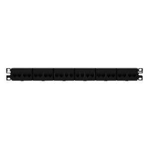 PANDUIT CP246X88BL – Panel de Parcheo / 24 Puertos / Categoría 6A / 1 UR / Plano / Negro