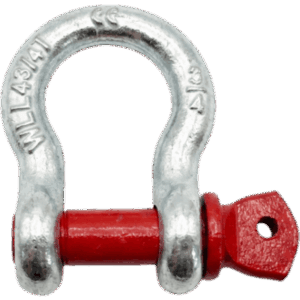 SHINESTAGE TSK-400-475 – Grillete Lira / 4.75 T WLL / Cuerpo 3/4" Acero Forjado Galvanizado / Perno 7/8" Alta Resistencia / Factor Seguridad 6:1 / Operación 100°C