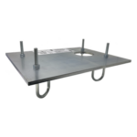 FAAC 737628 – Placa de cimentación / Fijación antivibración / Compatible FAAC 884 / Refuerzo estructural