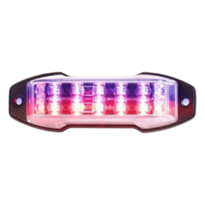 EPCOM INDUSTRIAL SIGNALING XLTA25A – Luz perimetral de advertencia / 18 LED ámbar / 24 patrones programables / SAE J595 Clase I / California Title 13 / Ultra delgada