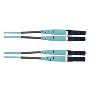 PANDUIT FX2ELLNLNSNM002 – Jumper de Fibra Óptica / Multimodo OM3 50/125 / LC-LC Dúplex / LSZH / 2 m (6.56 ft) / Aqua
