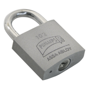 ASSA ABLOY MX3399 – Candado de Alta Resistencia / Hierro Sólido / Gancho Largo / Doble Cerrojo / Llave PH-32 / 4 Pernos de Combinación / Uso en Condiciones Secas