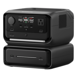 ECOFLOW EFR3MAX – Estación de Energía Portátil / 572 Wh / 4 AC 800 W (Max. 1600 W) / USB-C 100 W / Carga Rápida 60 min / Wi-Fi y Bluetooth / Carga Solar 220 W