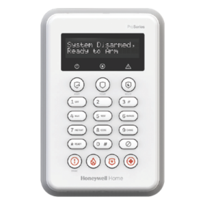 HONEYWELL HOME RESIDEO PROSIXLCDKP – Teclado Inalámbrico / Pantalla Alfanumérica Retroiluminada / Alcance 92 m (301.8 ft) / Armado Stay-Away / 2.4 GHz / 5 Años Batería