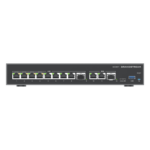 GRANDSTREAM GCC6011 – Firewall NG / Router VPN 3 Gbps / IP PBX 12 Usuarios / Switch 10 Puertos Gigabit / 4 Puertos PoE / 2 SFP 2.5G / Wi-Fi 6 Dual Band