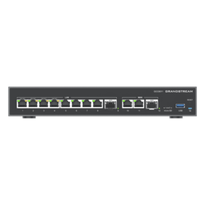 GRANDSTREAM GCC6011 – Firewall NG / Router VPN 3 Gbps / IP PBX 12 Usuarios / Switch 10 Puertos Gigabit / 4 Puertos PoE / 2 SFP 2.5G / Wi-Fi 6 Dual Band