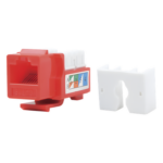LINKEDPRO BY EPCOM LP-KJ-505-RD – Módulo Jack Keystone / Cat5e / Terminación 110 / RJ45 / Sin Blindaje / Color Rojo