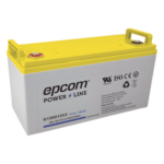 EPCOM POWERLINE G120D12V2 – Batería de GEL Ciclo Profundo / 12 V @ 120 Ah / Descarga Máxima 1200 A / Vida Útil 18 Años en Flotación / Certificada UL, CE, IEC, BS, JIS, Eurobat