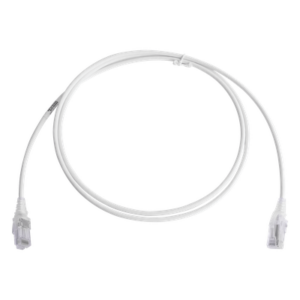 SIEMON MC6-05-02-28B – Patch Cord Cat6 UTP / CM/LS0H / 28AWG / 1.5m (5ft) / Blanco / Diámetro Reducido / Bulk