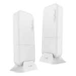 MIKROTIK RBWAPG-60ADKIT – Enlace Inalámbrico PTP / 60 GHz / 1 Gbps Full Duplex / Alcance 200 m (656.2 ft) / AES-256 / Kit con 2 Unidades