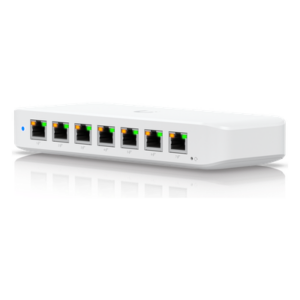 UBIQUITI USW-ULTRA – Switch PoE Capa 2 / 8 Puertos GbE / 7 Puertos PoE+ / 1 Puerto PoE++ / Conmutación 16 Gbps / 256 VLANs