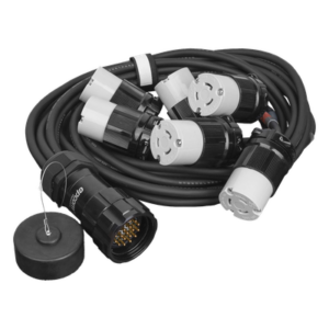 EPCOM PROAUDIO EP-SOC-L6FO – Distribuidor de Corriente / 6 Tomas NEMA L6 / 20A 250V / Derivación Frontal / Conexión a Tierra