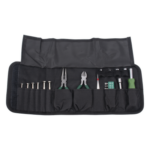 EPCOM POWERLINE EPZH04 – Kit de Herramientas Portátil / 25 Piezas / Estuche Tipo Cartera / Desarmadores de Precisión 1.4-3.0 mm / Dados 5-10 mm / Pinzas 5 Pulgadas