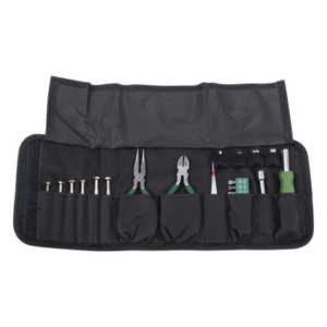 EPCOM POWERLINE EPZH04 – Kit de Herramientas Portátil / 25 Piezas / Estuche Tipo Cartera / Desarmadores de Precisión 1.4-3.0 mm / Dados 5-10 mm / Pinzas 5 Pulgadas