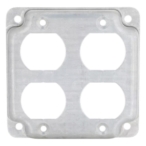 RACO HUB-907C – Cubierta Eléctrica Expuesta / 4 in / 2 Contactos Dúplex / 6.5 in³ / cULus