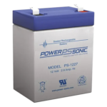 POWER SONIC PS-1227-F1 – Batería de Respaldo AGM/VRLA / 12V 2.9Ah / Terminales F1 / 5 Años Vida Útil / Construcción a Prueba de Derrames / Reconocida UL