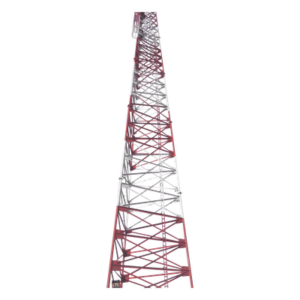 SYSCOM TOWERS STAT-45M-A3H – Torre Autosoportada Tubular / Uso Pesado / 45 m (147.6 ft) / Galvanizado en Inmersión / Viento 200 km/h (124.3 mph) / Base 4.5 m (14.8 ft)