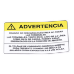 SYSCOM PVLWARNING/20 – Etiqueta de Videovigilancia / Vinil Adhesivo Mate / 12 x 18 cm / Paquete 10 unidades / 4.7 x 7.1 pulgadas