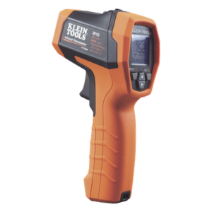 KLEIN TOOLS IR-10K – Termómetro Infrarrojo / Doble Láser / IR y Sonda Tipo K / Rango -40 a 650 °C (-40 a 1200 °F) / Resolución 20:1 / Emisividad Ajustable
