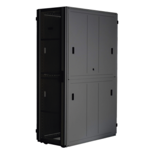 PANDUIT XGL84812B – Gabinete para Centro de Datos / 48 UR / 800 mm Ancho x 1070 mm Profundidad / Puertas Perforadas 80% / Carga Estática 1588 kg / Acero Epoxi Negro
